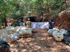 SSP desactiva laboratorio de droga en Arteaga