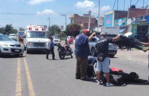 Motociclista resulta lesionado tras choque con vehículo en la salida a Numarán