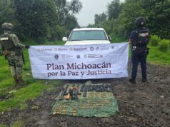 SSP y Defensa aseguran 3 fusiles, 450 municiones y un vehículo en Salvador Escalante
