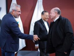 Acuerdan Bedolla y obispos mantener diálogo por la concordia y la seguridad