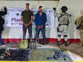 Detienen a 2 hombres en posesión de armas y equipo táctico en Arteaga