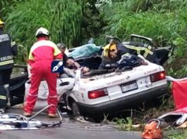 Un muerto y tres heridos tras la caída de un árbol sobre un taxi