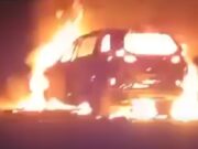 Incendian camioneta en la carretera Zacapu-Erongarícuaro
