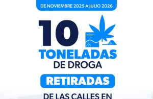 SSP asegura 10 toneladas de droga en 8 meses