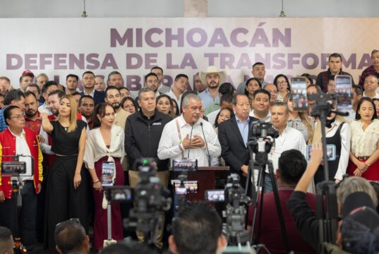 Da Morón muestra de poder; destaca haber fortalecido a la 4T en Michoacán