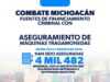 Combate Michoacán financiamiento criminal con aseguramiento de tragamonedas