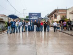 INAUGURA SAMUEL HIDALGO PRIMERA ETAPA DE PAVIMENTACIÓN EN LA MELCHOR OCAMPO