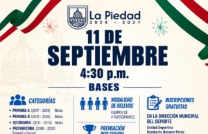 INVITA GOBIERNO MUNICIPAL A LA CARRERA DE ATLETISMO RELEVOS INDEPENDENCIA