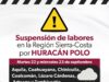 Se suspenden clases en 7 municipios de la Región Sierra Costa por huracán «Polo»