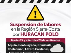 Se suspenden clases en 7 municipios de la Región Sierra Costa por huracán «Polo»