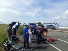 Chocan dos motos de frente; un hombre resultó herido