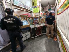 Guardia Civil apoya en cateos donde aseguran 64 máquinas tragamonedas en Morelia