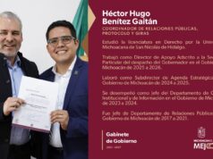 Designa Bedolla a Héctor Benítez como coordinador de Relaciones Públicas, Protocolo y Giras